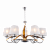 Люстра BENETTI Modern Nastro золото сатин, 7xE14, коллекция MOD-065